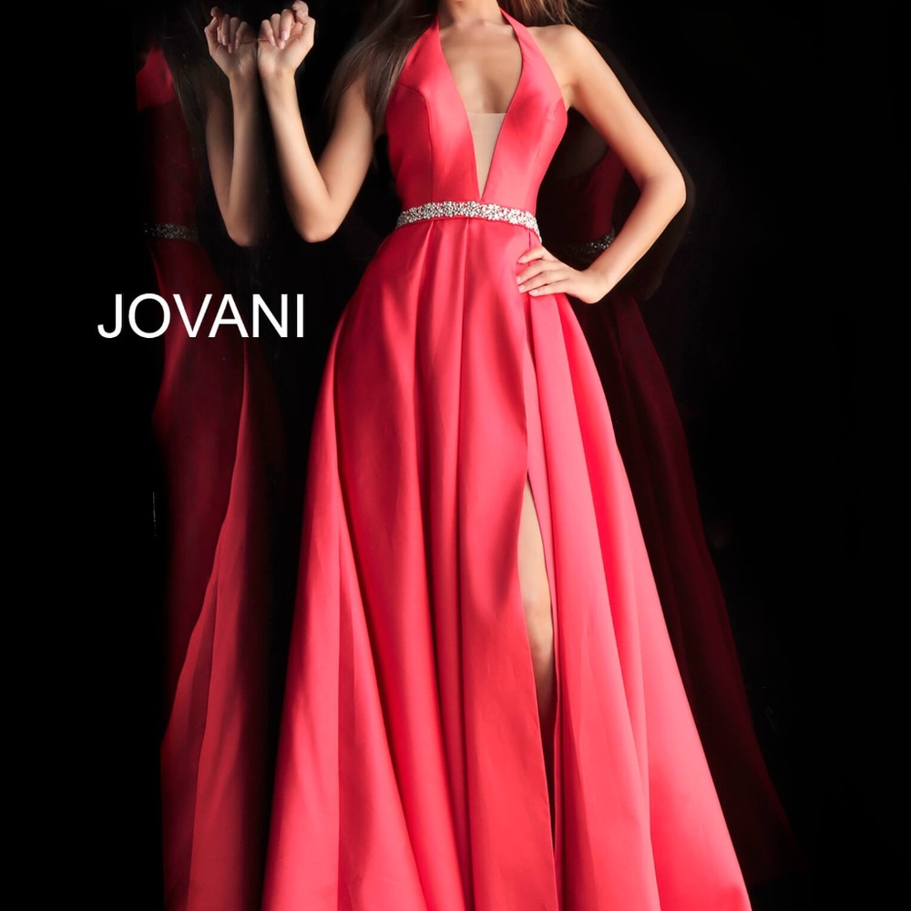 NWT Jovani 63652 RED Size 0 NEVER WORN  Current $500